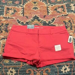 Old Navy Red High Waist Shorts